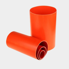 龍財(cái)管道 PVC電力電纜保護(hù)套管（紅色）
